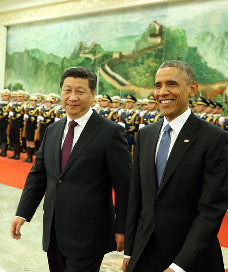习近平同美国总统特朗普通电话