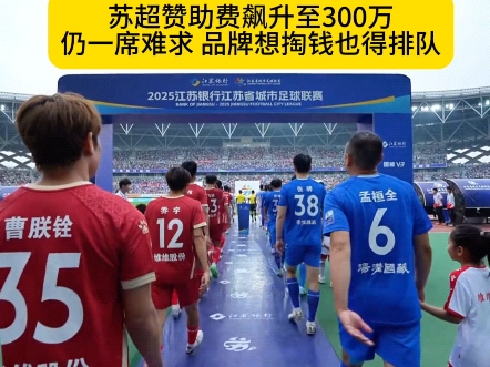 菜鸟冠名常州队被婉拒？“苏超”赞助商名额一席难求！