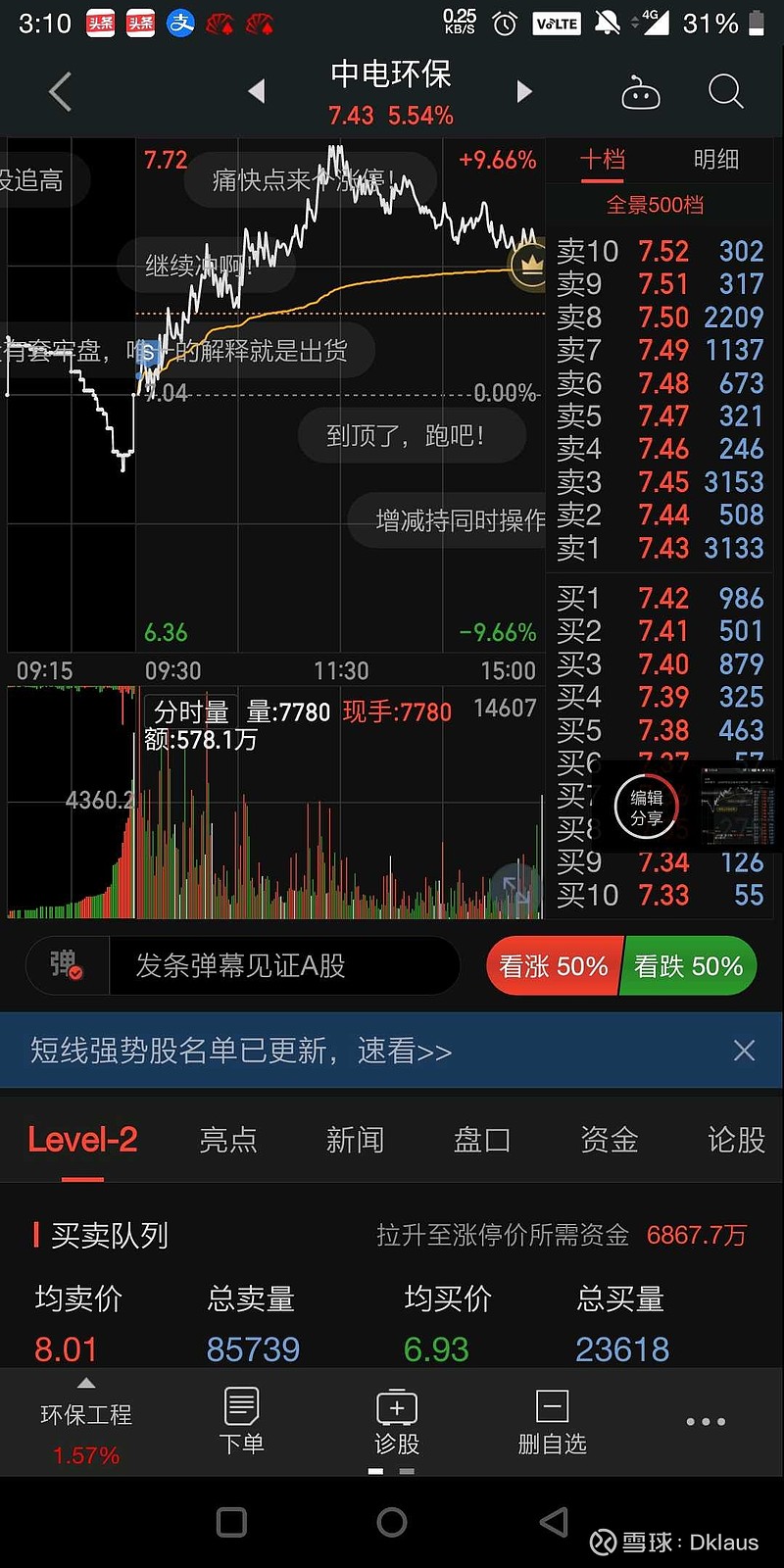 真爱美家连收6个涨停板