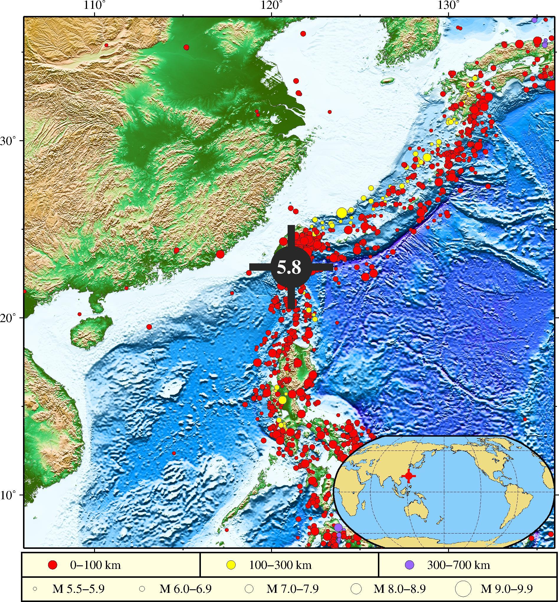 台湾发生6.6级地震