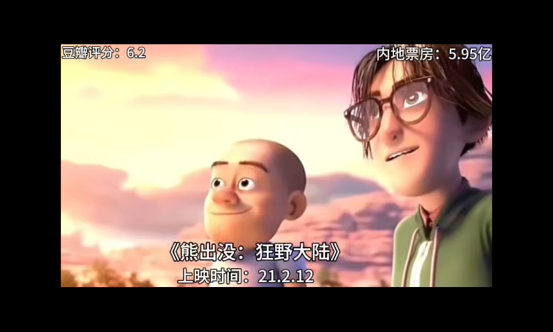 影片《熊出没・年年有熊》预售票房破4000万元