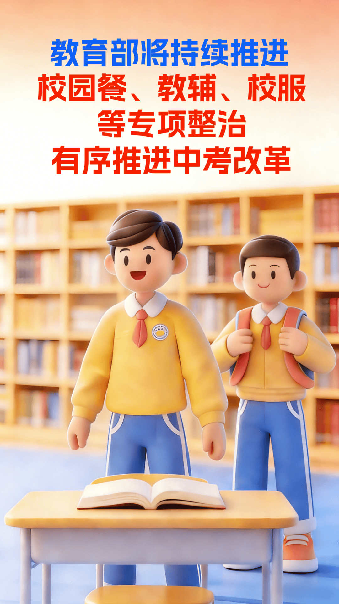 教育部：将深入开展校园餐、教辅征订等专项治理